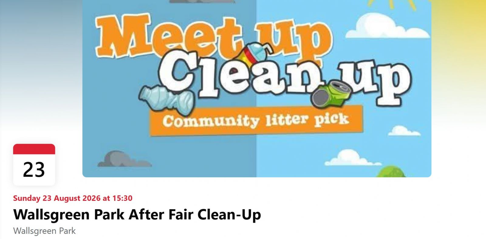 clean up